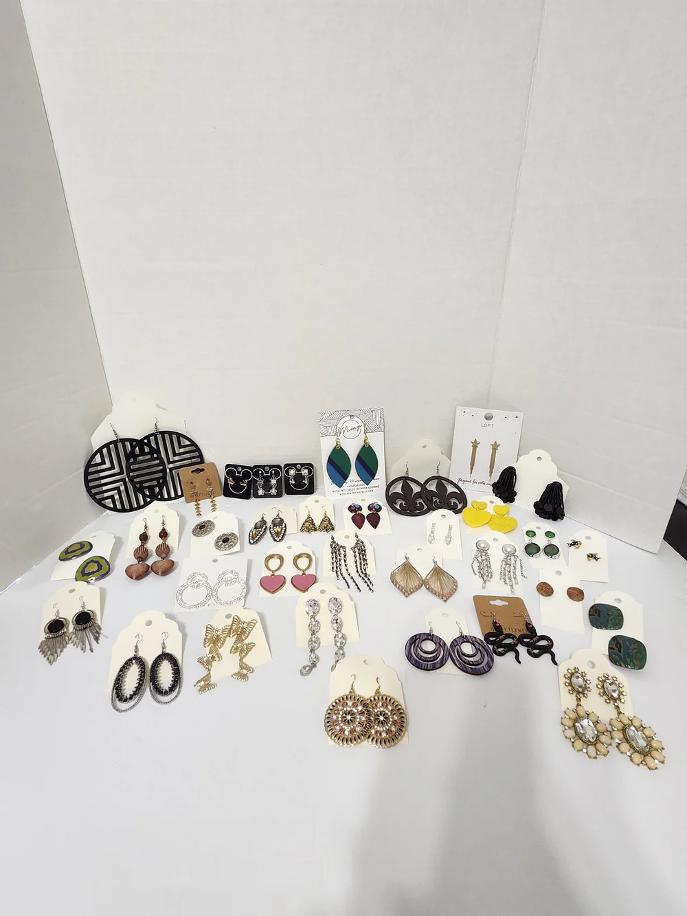 Assorted Earring Mix Rhinestone Wood Vintage To Now Enamel Everyday Wear Variety